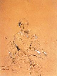Julie Mottez portrait de 1833 par Ingres