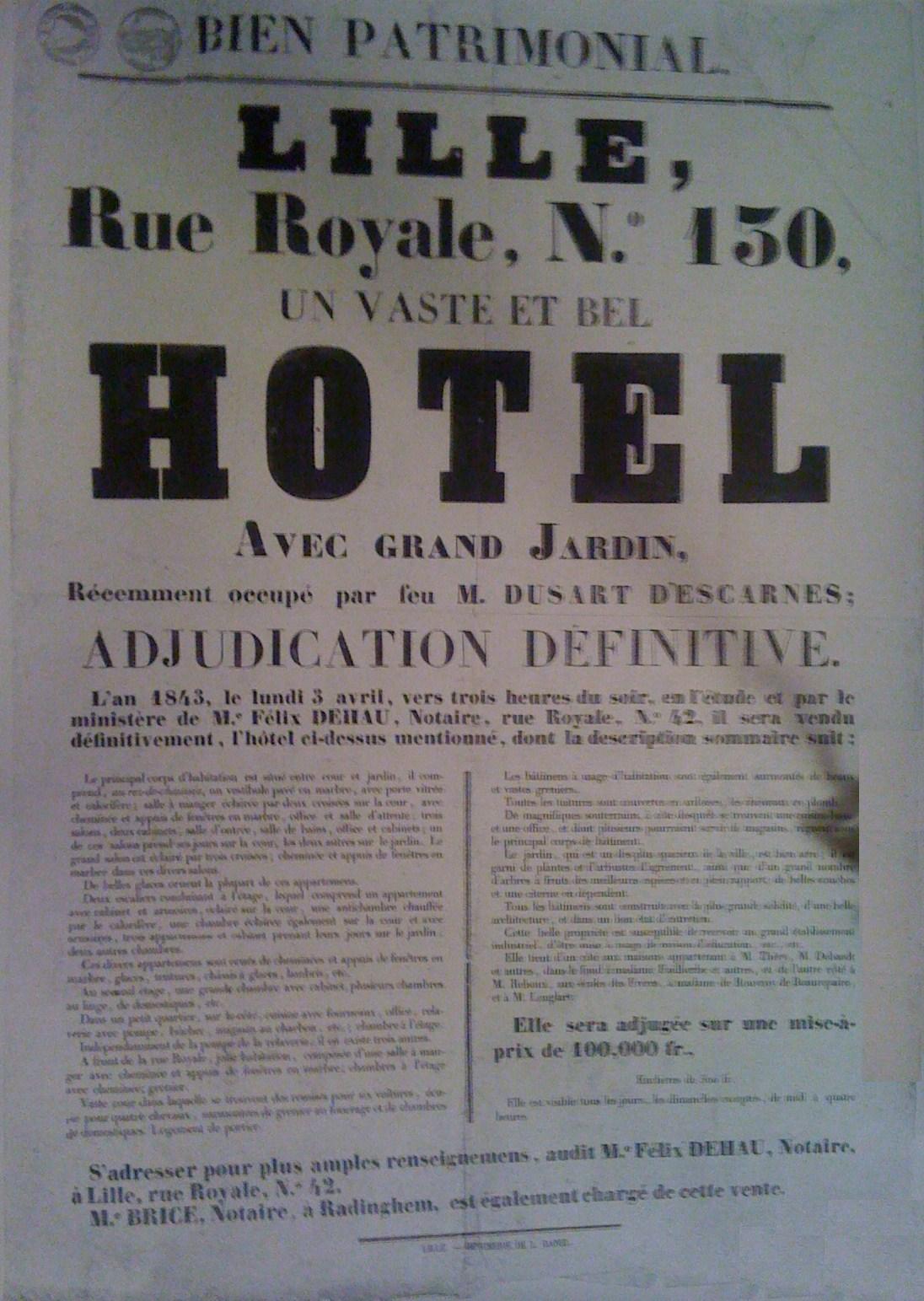 Hotel-de-Lamissart-130-rue-Royale-Lille