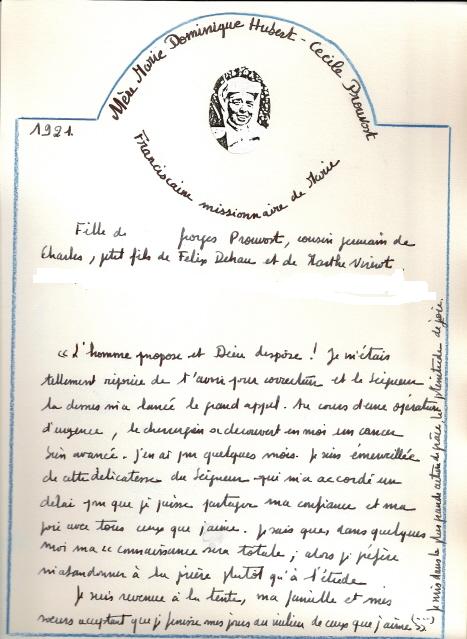 mere marie dominique Prouvost